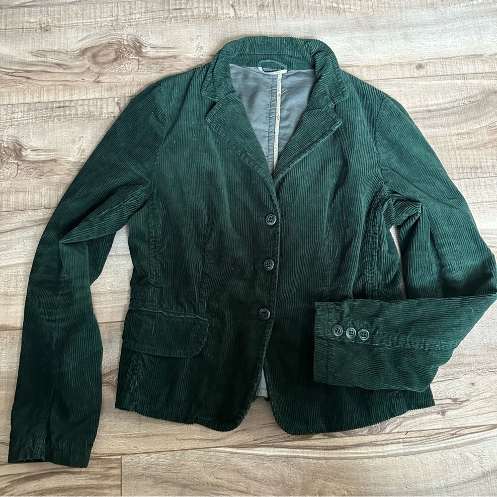 Weekend MaxMara green corduroy blazer